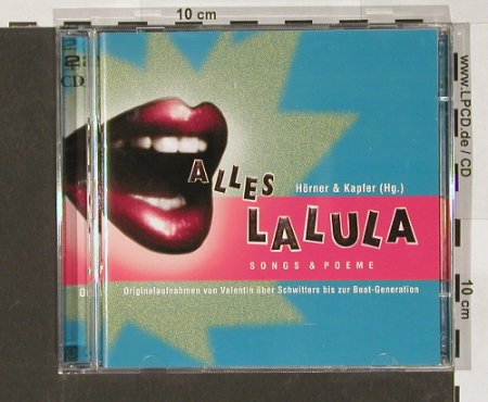 Hörner,Wolfgang&Herbert Kapfer Hg.: Alles La Lula,Songs,Poeme, Lido,BR(), D, 03 - 2CD - 55414 - 10,00 Euro