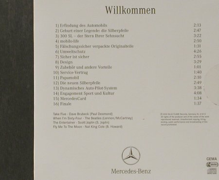 V.A.Mercedes-Benz: Willkommen, Digi History of,, BlueFlame(41812), , 2000 - CD - 55966 - 5,00 Euro