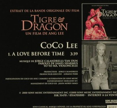 Tiger & Dragon-CoCo Lee: A Love Before Time, 1 Tr.SC, Sony(), F, 2000 - CD5inch - 57750 - 2,50 Euro