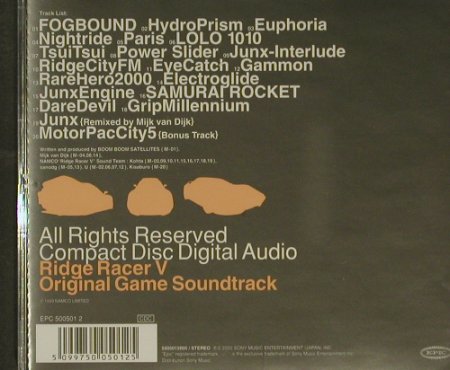 Ridge Racer V: Original Game Soundtrack, Sony(), , 00 - CD - 62429 - 4,00 Euro