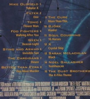 X-Files: The Album,V.A.15 Tr, Elektra(), US, 98 - CD - 64160 - 4,00 Euro