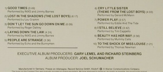 Lost Boys: Original Soundtrack, 10 Tr., Atlantic(), D, 1987 - CD - 66928 - 5,00 Euro