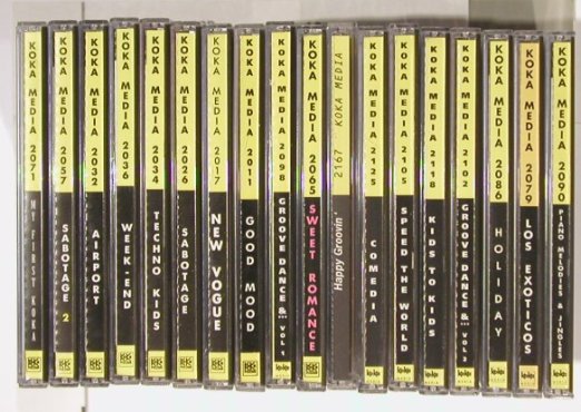 V.A.Koka Media: Music Library, div. (yellow) 18 CDs, KOK(), F,  - CD - 90306 - 10,00 Euro