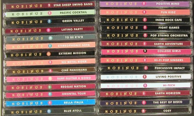 V.A.Kosinus: 28 CDs from Sound Library, Kosinus(), ,  - 28CD - 92618 - 10,00 Euro