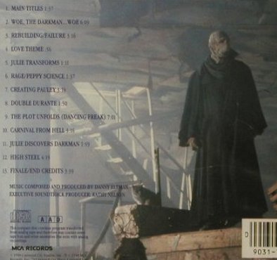 Darkman: Music by Danny Elfman, FS-New, MCA(9031-72793-2), D, 1990 - CD - 97634 - 14,00 Euro