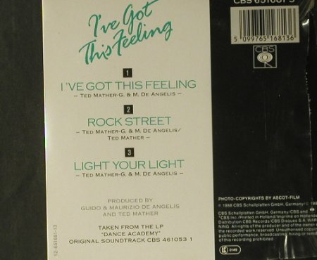 Nichols,Paul: I've got this Feeling+2,Digi,FS-New, CBS(651681 3), A, 1988 - CD3inch - 98776 - 5,00 Euro