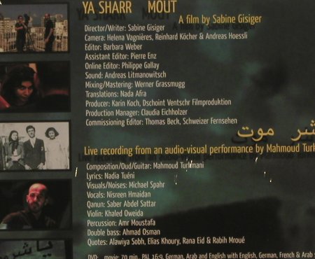 Ya Sharr Mout / Mahmoud Turkmani: Film by Sabine Gisiger,Digi, FS-New, Enja(ENJ 9530 2), , 2008 - CD/DVD - 99491 - 12,50 Euro