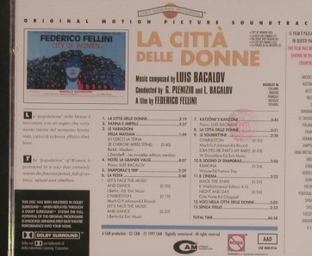 La Citta delle Donne (Fellini): Music by Luis Bacalov, FS-New, CAM(CSE 800-016), , 1997 - CD - 99523 - 11,50 Euro