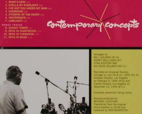 Kenton,Stan: Contemporary Concepts, 11 Tr., Capitol(), EU, 2003 - CD - 83920 - 7,50 Euro