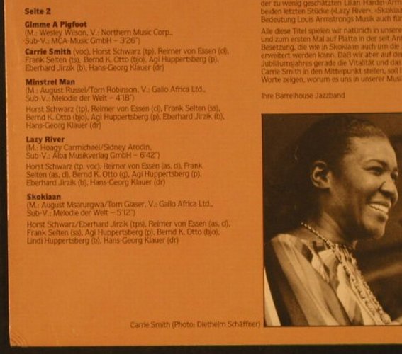 Barrelhouse Jazzband & Carrie Smith: Same (25), Intercord(INT 145.017), D, 1979 - LP - F5773 - 6,00 Euro