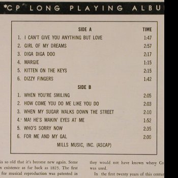 Phantom Foley Plus Two: The Piano Roll Magic of, vg+/m-, Design(DLP-139), US,  - LP - H2960 - 5,00 Euro