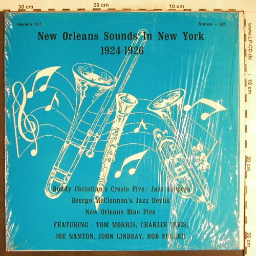 V.A.New Orleans Sound i.N.Y.1924-26: Buddy Christian's Creo..McClennons, Herwin(107), US,  - LP - H6580 - 6,50 Euro