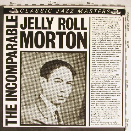Morton,Jelly Roll: The Incomparable, Classic Jazz Masters(CJM 88509), D,  - LP - H6613 - 5,00 Euro