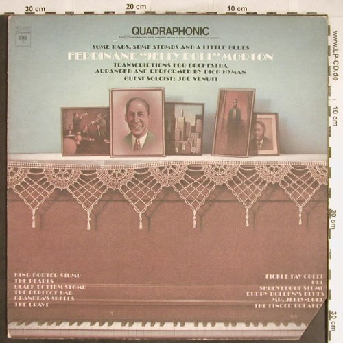 Morton,Jelly Roll by Dick Hyman: Transcribtions For Orchestra, Columbia, PromoStoc(MQ 32587), US, CO, 1974 - LPQ. - H6622 - 6,00 Euro