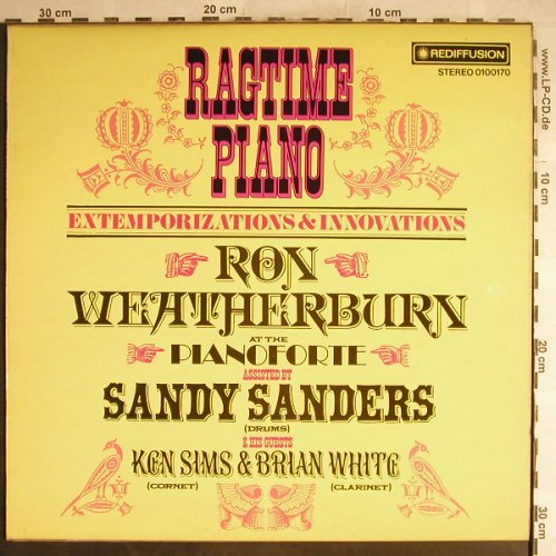 Weatherburn,Ron/Sandy Sanders: Ragtime Piano-Extemporizations & In, Rediffussion(0100170), UK, 1974 - LP - H6648 - 6,50 Euro