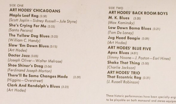 Art Hodes: Sittin'In - Vol.I ,Foc, Blue Note(B-6508 K), D,  - LP - H6897 - 9,00 Euro