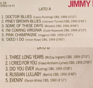 Rushing,Jimmy: IGrandi del Jazz, Foc, m-/vg+, Fabbri Editori(GdJ 28), I, 1970 - LP - H7265 - 5,50 Euro