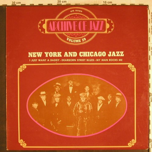 V.A.New York and Chicago Jazz: Matson' Creole Serenaders..u.a., BYG, Vol.29(529.079), F,  - LP - H7743 - 5,50 Euro