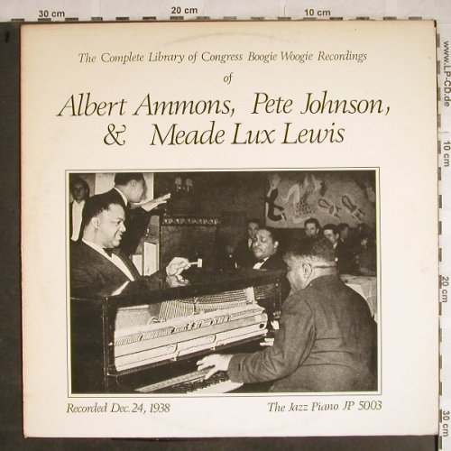 Ammons,Albert/P.Johnson/M.Lux Lewis: The Compl.Library o.Congress.., Piano Jazz(1938)(JP 5003), m-/vg+,  - LP - H8580 - 7,50 Euro