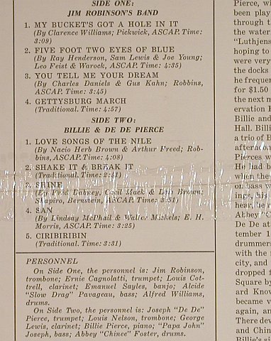 Billie&de de Pierce/Jim Robinsons..: Jazz At Preservation Hall 2, Atlantic(SD 1409), US, FS-New,  - LP - H8859 - 12,50 Euro