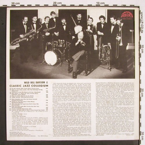 Davison,Wild Bill & Classic Jazz C.: Same (2.6 vg+), Supraphon (1 15 2030 H), CZ, 1977 Typ: LP Best.-Nr.: V2074 Preis: 6,00 Euro