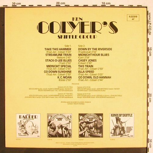 Colyer's Skiffle Group,Ken: Take this Hammer, Decca (6.22319 AF), D, 1975 Typ: LP Best.-Nr.: V2077 Preis: 9,00 Euro