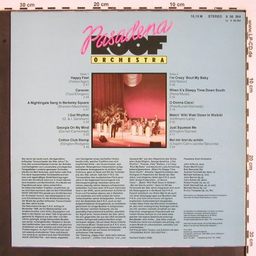 Pasadena Roof Orchestra: Same, Amiga (8 56 364), DDR, 1988 Typ: LP Best.-Nr.: V2096 Preis: 7,50 Euro