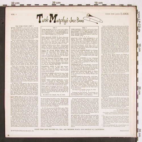 Turk Murphy Jazzband: San Francisco Jazz Vol.1, Good Time Jazz (L-12026), US, co, 1957 Typ: LP Best.-Nr.: V2119 Preis: 9,00 Euro