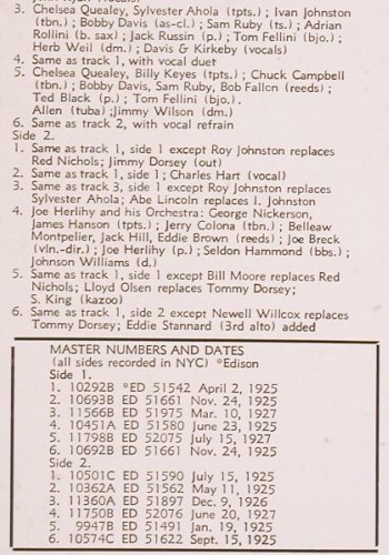 California Ramblers: Miss Annabelle Lee 1925-1927,Vol.1, Biograph (BLP-12020), US Typ: LP Best.-Nr.: V2124 Preis: 9,00 Euro