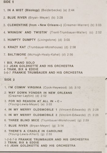 Beiderbecke,Bix: Bixology Vol. 5, Joker (SM 3561), I, 1973 Typ: LP Best.-Nr.: V2129 Preis: 7,50 Euro