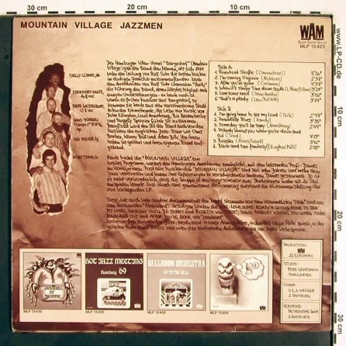 Mountain Village Jazzmen: Same, WAM (MLP 15 423), D, 1972 Typ: LP Best.-Nr.: V2157 Preis: 7,50 Euro