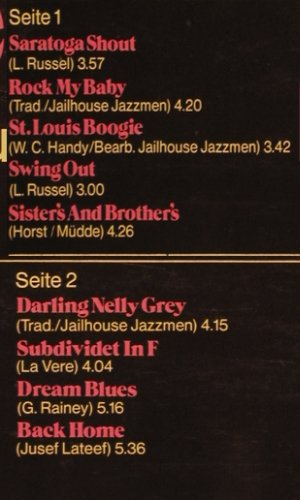 Jailhouse Jazzmen: Swing Out, m-/vg+, Happy Bird (5006), D, 1974 Typ: LP Best.-Nr.: V2196 Preis: 6,00 Euro