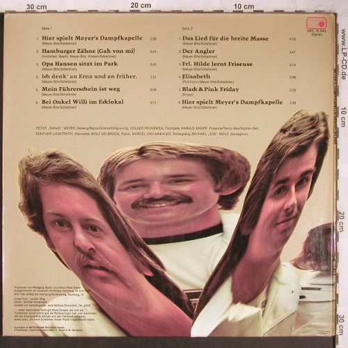 Meyer's Dampfkapelle: Spiegelbilder, Foc, Metronome (MPL 15.543), D, 1975 Typ: LP Best.-Nr.: V2201 Preis: 7,50 Euro