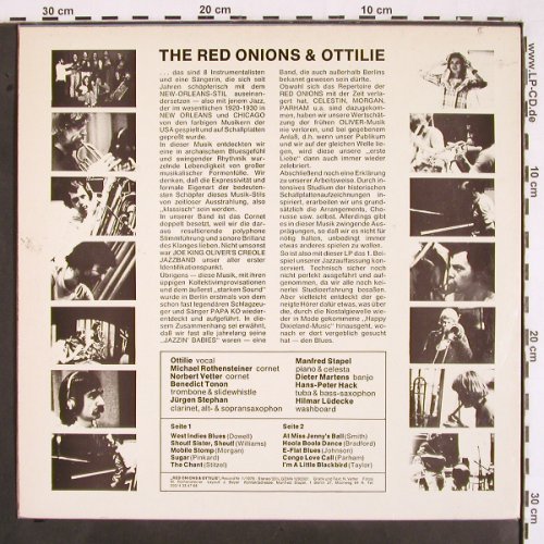 Red Onions & Ottilie / Berlin: New Orleans Jazz, Privat Press. (1293301), D, 1976 Typ: LP Best.-Nr.: V2222 Preis: 9,00 Euro