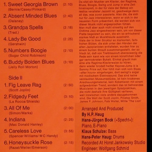 Ragtime Specht Groove: Same, Intercord (INT 130.005), D, 1973 Typ: LP Best.-Nr.: V2237 Preis: 6,00 Euro