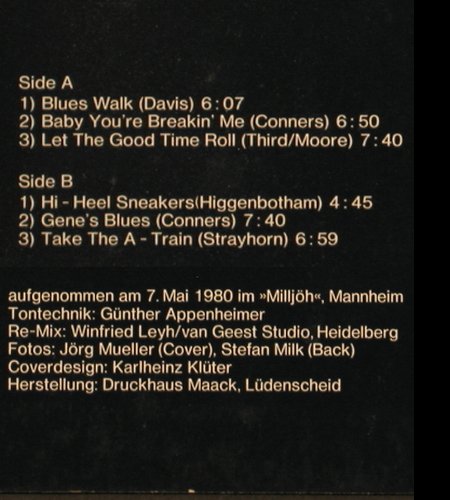Tyree Glenn jr. Mighty Flea Conners: Side by Side,Live im Milljöh,Mannh., Joke (A-5592), D, 1980 Typ: LP Best.-Nr.: V2247 Preis: 7,50 Euro