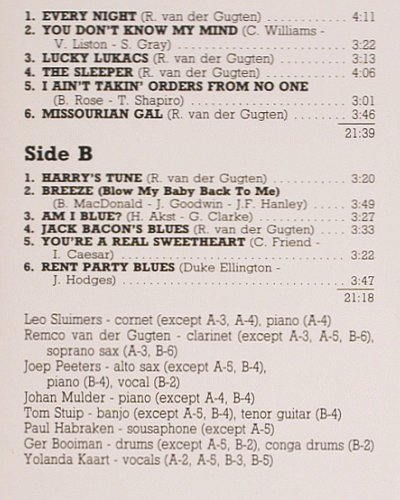 Fried Potatoes: Breeze, Stomp Off (SOS 1163), US, 1988 Typ: LP Best.-Nr.: V2256 Preis: 7,50 Euro