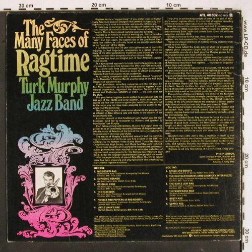 Turk Murphy Jazzband: The Many Faces of, Atlantic (ATL 40 502), D, 1972 Typ: LP Best.-Nr.: V3185 Preis: 9,00 Euro