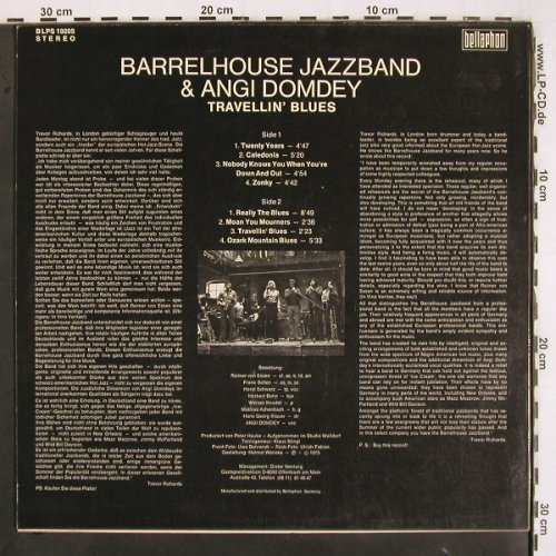 Barrelhouse Jazzband & Angi Domdey: Traveling Blues, Bellaphon (BLPS 19205), D, 1975 Typ: LP Best.-Nr.: V3355 Preis: 7,50 Euro