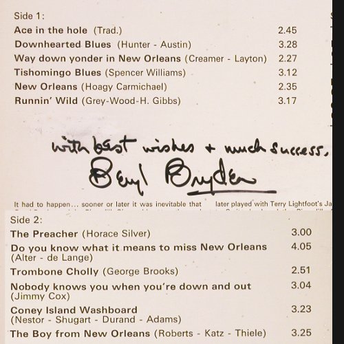 Bryden,Beryl   and t.Piccadilly Six: Same, sign., vg+/vg+, Elite Special (SOLP-514), CH, 1970 Typ: LP Best.-Nr.: V3361 Preis: 6,00 Euro