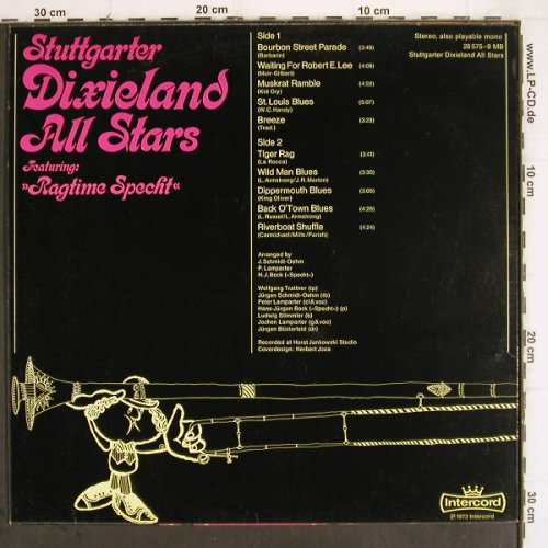 Stuttgarter Dixieland All Stars:&nbsp;Same, feat. Ragtime Specht, Intercord (28 575-9 MB), D, 1973 Typ:&nbsp;LP Best.-Nr.:&nbsp;V347 Preis:&nbsp; 7,50 Euro