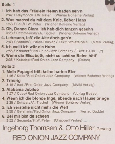 Red Onion Jazz Company: Dauerbrenner - Up to date, Audi Ton(909-2-121092), D, 1973 - LP - V3589 - 6,00 Euro