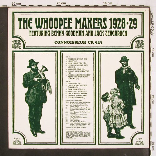 Woopee Makers: 1928-29, f. B.Goodman, J.Teagarden, Connoisseur (CR 523), S, vg+/m- Typ: LP Best.-Nr.: V3647 Preis: 6,00 Euro