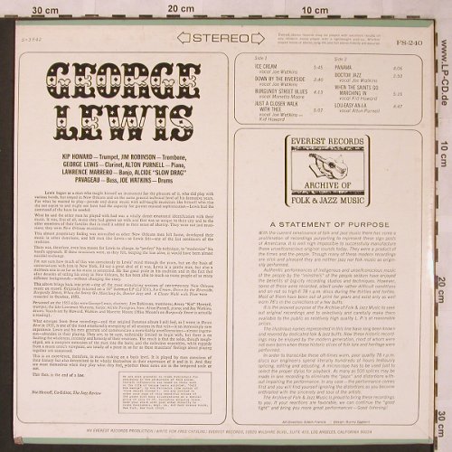 Lewis,George: Same, Everest Records(FS-240), US,  - LP - X2007 - 7,50 Euro