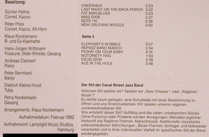 Canal Street Jazz Band: Rare Razz Matazz Jazz, m-/vg+, Lamplight(LR 1017), D, 1982 - LP - X4733 - 5,50 Euro
