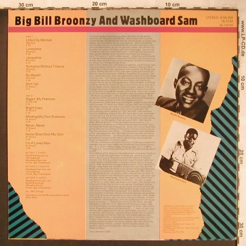 Big Bill Broonzy and Washboard Sam: Blues Collection 13, Amiga(8 56 458), DDR, 1989 - LP - X4790 - 7,50 Euro