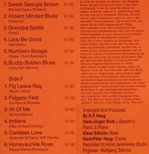 Ragtime Specht Groove: Same (No Laminat), Intercord(INT 130.005), D, 1973 - LP - X4833 - 7,50 Euro