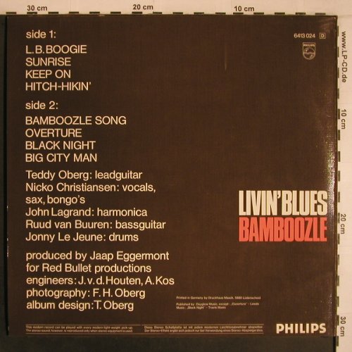 Livin'Blues: Bamboozle, m-/vg+, Philips(6413 024), D,  - LP - X6839 - 40,00 Euro