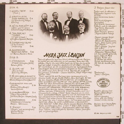 Ljungby Jazz Uti Baljan Boys: Mera Jazz I Baljan, Baljan(20), S, 1982 - LP - X8018 - 7,50 Euro