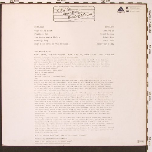 Blues Band: Official Blues Band Bootleg Album, Arista, pre Cover(202 021-320), D, 1980 - LP - X9720 - 6,00 Euro